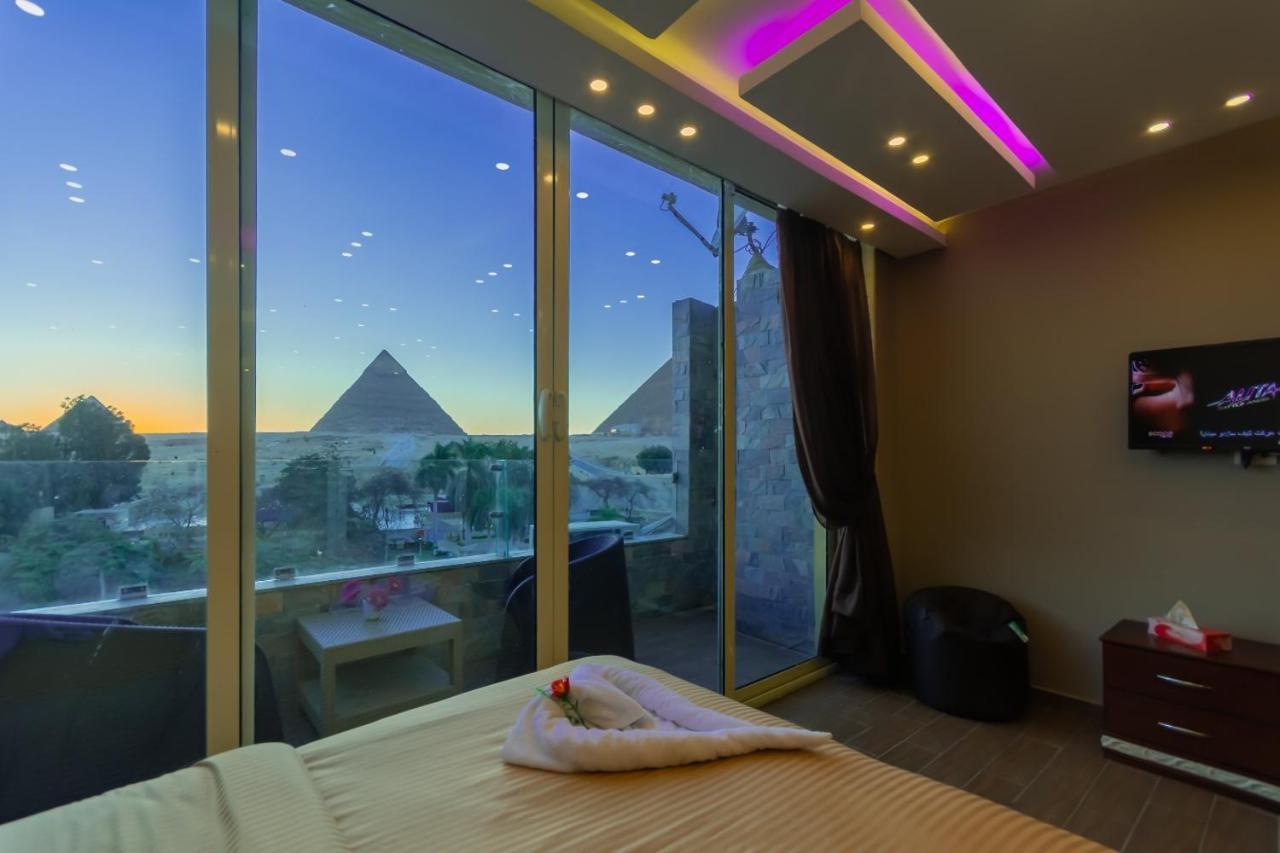 Panorama View Pyramids Hotel Kafrat al Jabal Luaran gambar