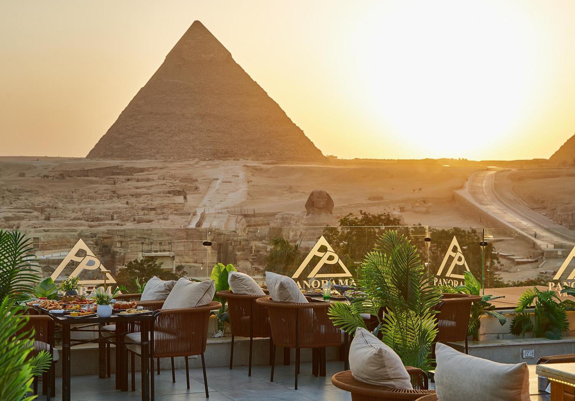 Panorama View Pyramids Hotel Kafrat al Jabal Luaran gambar